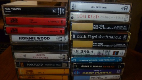 Cassettes list rock - 3,, pop
